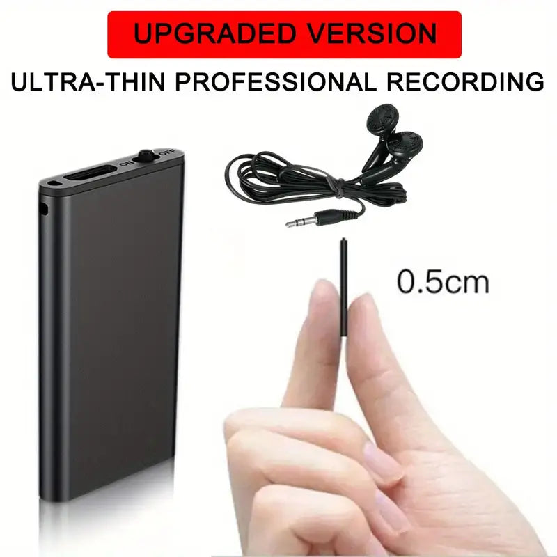 ULTRA THIN DIGITAL (VOICE ACTIVATED) AUDIO RECORDER 4GB - Tophatter Daily Deals